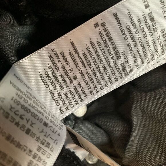 Levi’s 501 Straight Leg Black Denim Jeans 25” - Picture 5 of 8